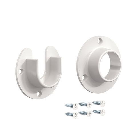 0010 Heavy-Duty Closet Pole Flanges