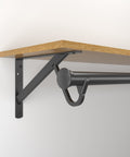 0494 Heavy-Duty Slide‑Thru™ Shelf and Rod Bracket with 3" Hook