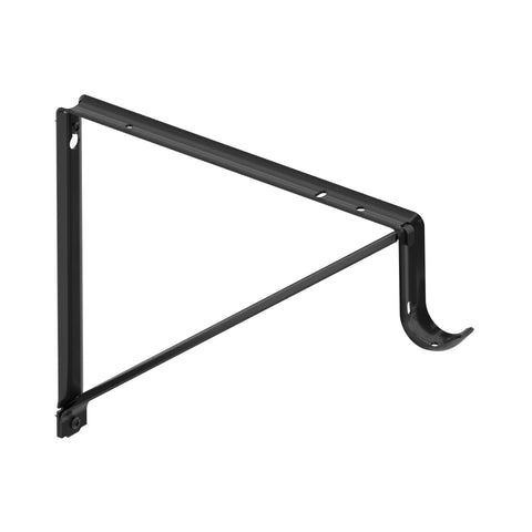 0044 Fixed Shelf and Rod Bracket with 3” Hook