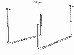 80842 HyLoft Adjustable Ceiling Kit Support Rack