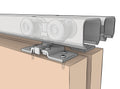 By-Pass Door Aluminum Wide Fascia Tracks