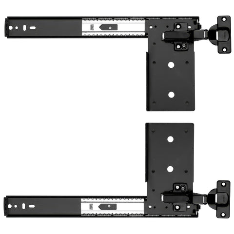 8080 3/4-Extension Self-Close Pivot Door Slide with Inset Hinge