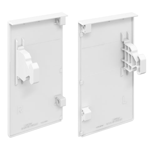 KVSDBB 7800 WH Flowbox In-Box front panel holders without gallery railing, White