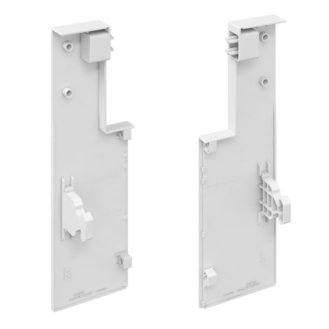 KVSDBB 7804 WH Flowbox In-Box front panel holders with side/front gallery railing, White