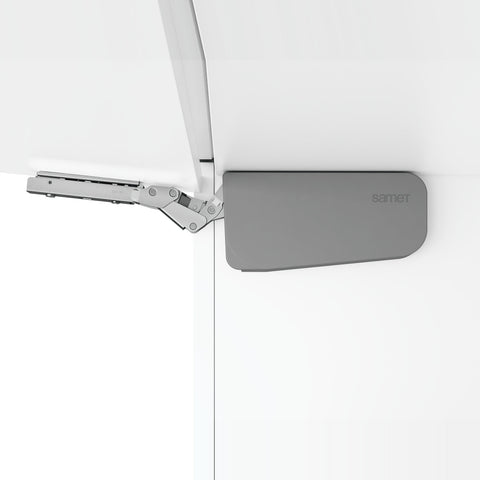 KVSL B GR Solo-Mech lift system, Gray, installed product rendering
