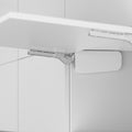 KVSL B WH Solo-Mech lift system installed in cabinetry, White, full-bleed supplementary installation view