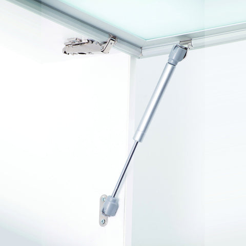 KVSLB gas spring lifter installed in a cabinet, supplementary installation view