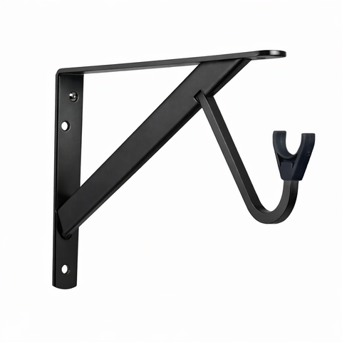 0495 Heavy-Duty Slide‑Thru™ Shelf and Rod Bracket with 3" Hook