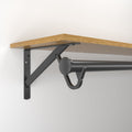 0495 Heavy-Duty Slide‑Thru™ Shelf and Rod Bracket with 3" Hook