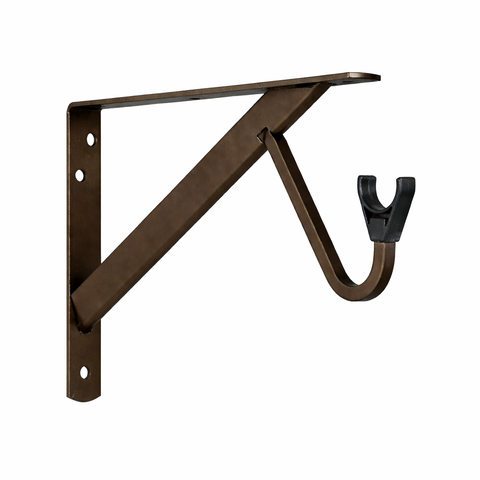 0495 Heavy-Duty Slide‑Thru™ Shelf and Rod Bracket with 3" Hook