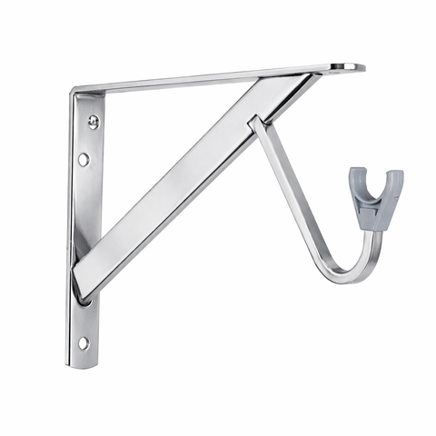 0495 Heavy-Duty Slide‑Thru™ Shelf and Rod Bracket with 3" Hook