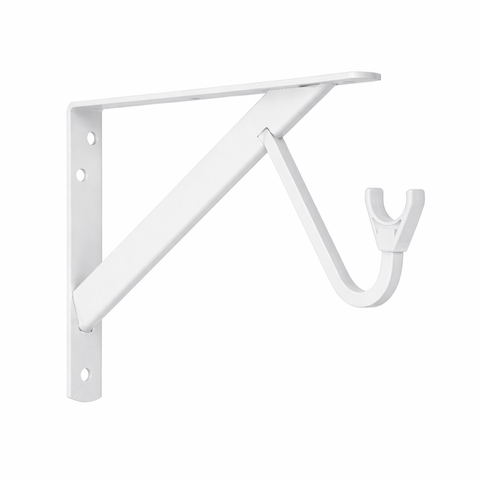 0495 Heavy-Duty Slide‑Thru™ Shelf and Rod Bracket with 3" Hook