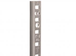 255 Series Aluminum Standard for Mortise-Mount Pilaster Shelving System, Natural Finish