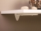 0146 Teardrop Post Style Decorative Shelf Bracket, White Finish