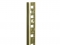 255 Series Steel Standard for Mortise-Mount Pilaster Shelving System, Brass-Look Finish