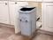 SCB10-1-35PT Bottom-Mount Single-Bin Unit, 35-qt Platinum Bin/Frosted Nickel Wire with integrated handle